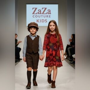 NWT Zaza Couture made in Latvia Size 10/12 Colorful Dress